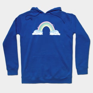 Pastel Cloud Rainbow Cats Hoodie